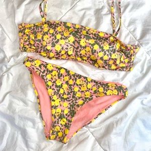 H&M Pink Floral Patterned Bikini!